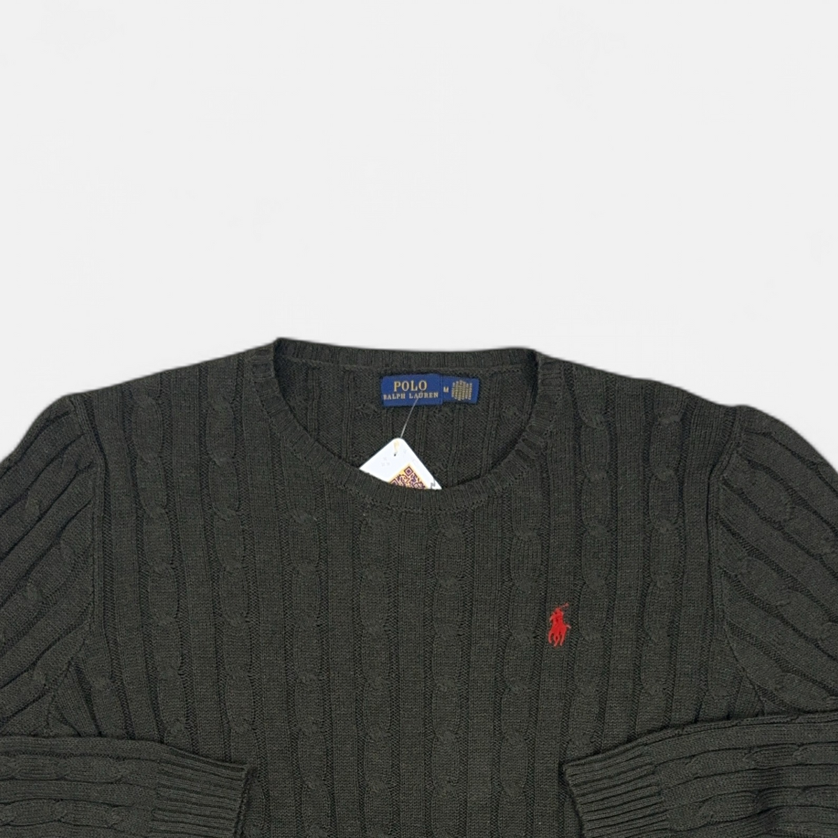 Vintage Polo Ralph Lauren Black Knit Jumper detail