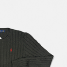 Vintage Polo Ralph Lauren Black Knit Jumper detail