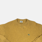 Vintage Lacoste Yellow Knit Jumper detail