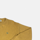 Vintage Lacoste Yellow Knit Jumper detail