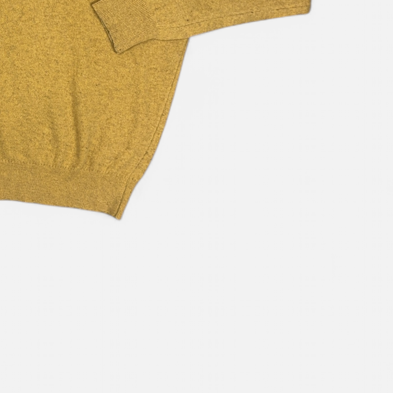 Vintage Lacoste Yellow Knit Jumper detail