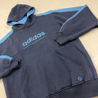 Vintage Adidas Blue Hoodie (L)