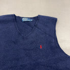 Vintage Polo By Ralph Lauren Blue Knit Jumper (XL)