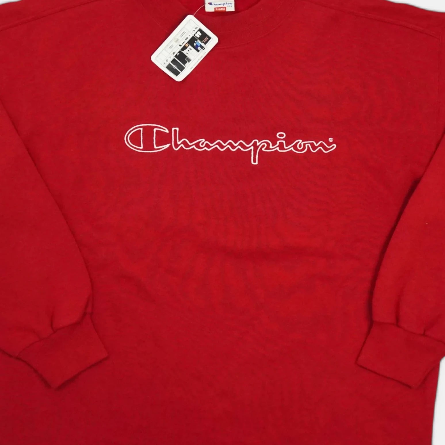 Vintage Champion Red Sweatshirt (XL) Center