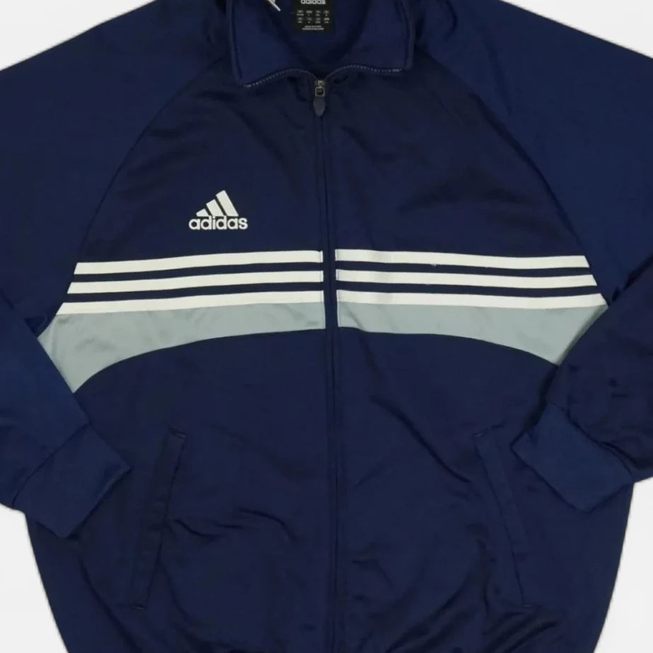 Adidas Vintage Navy Track Jacket (L)