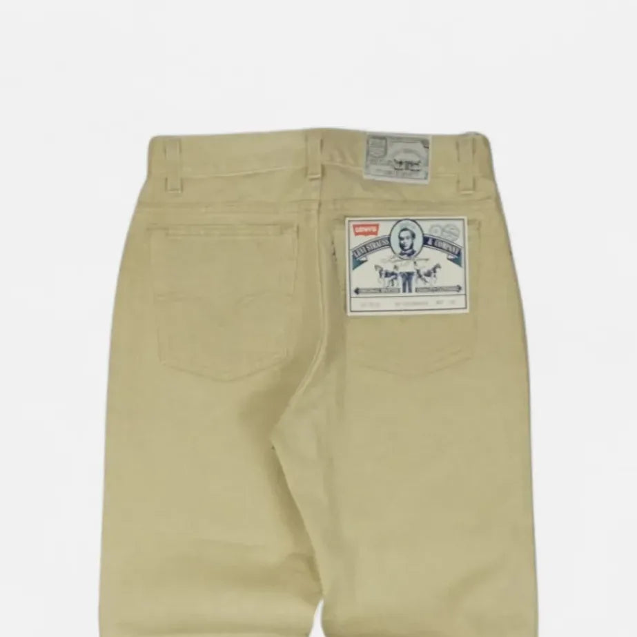 Vintage Levis 501s Beige Jeans ((W27 X L30))