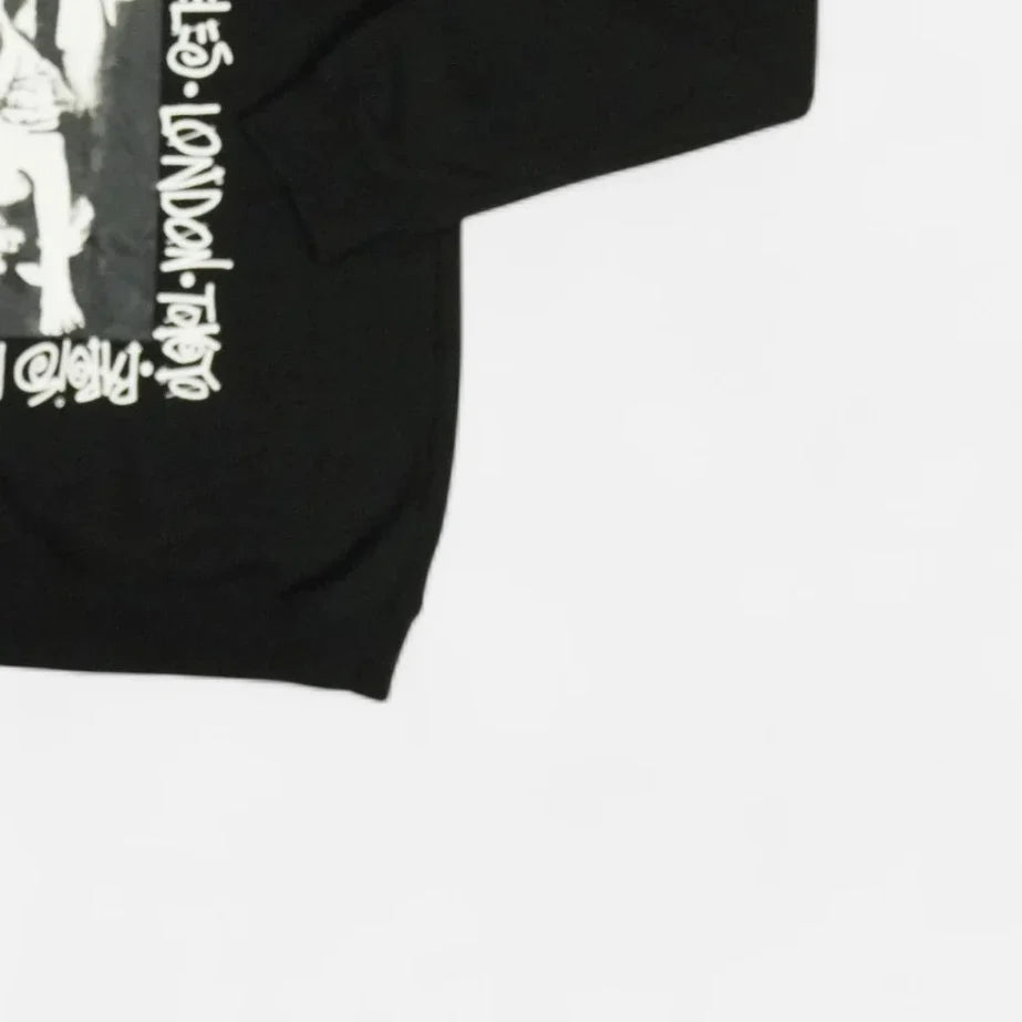 Stüssy Black Woman and Dog Graphic Stüssy Hoodie