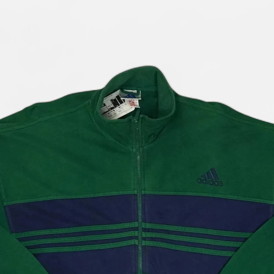 Vintage Adidas Green Jacket (XL)