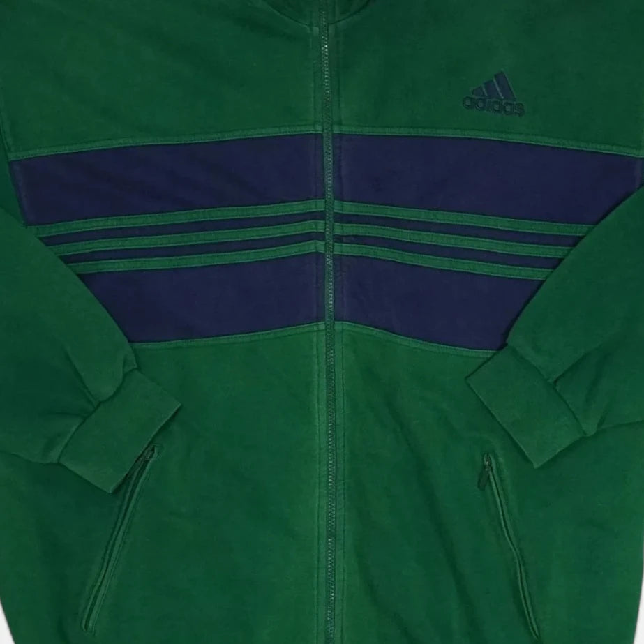 Vintage Adidas Green Jacket (XL)