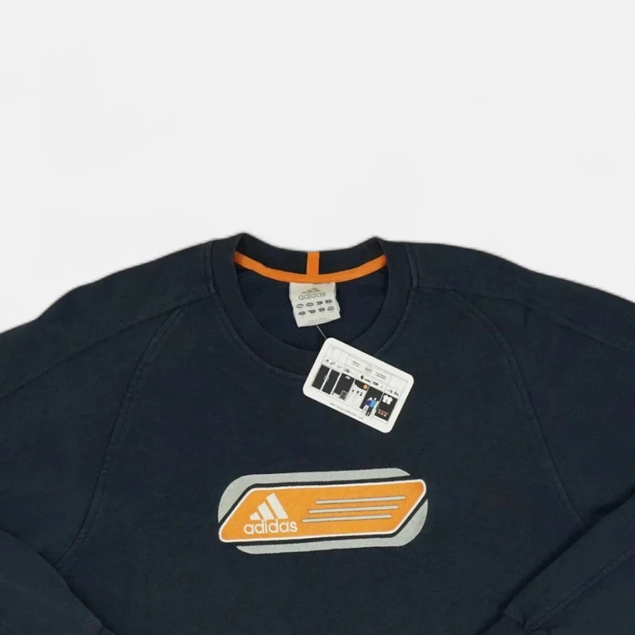 Vintage Adidas Navy Sweatshirt (M)