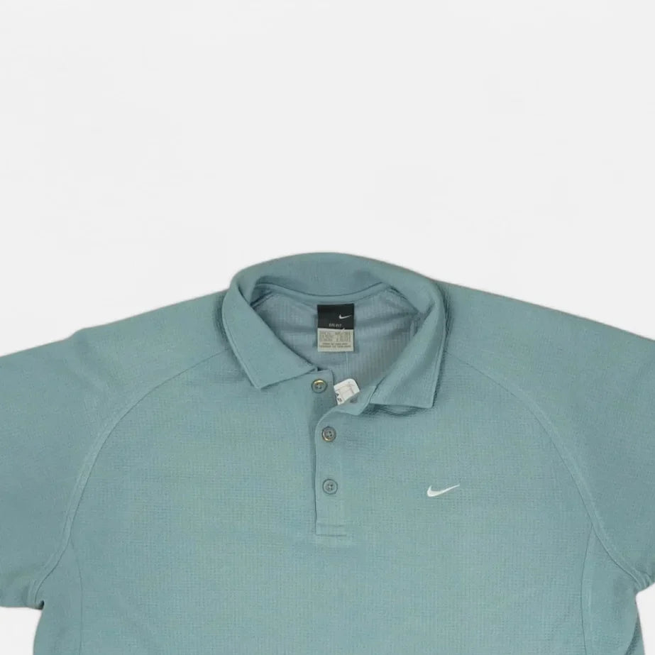 Vintage Nike Blue Polo Shirt (L)