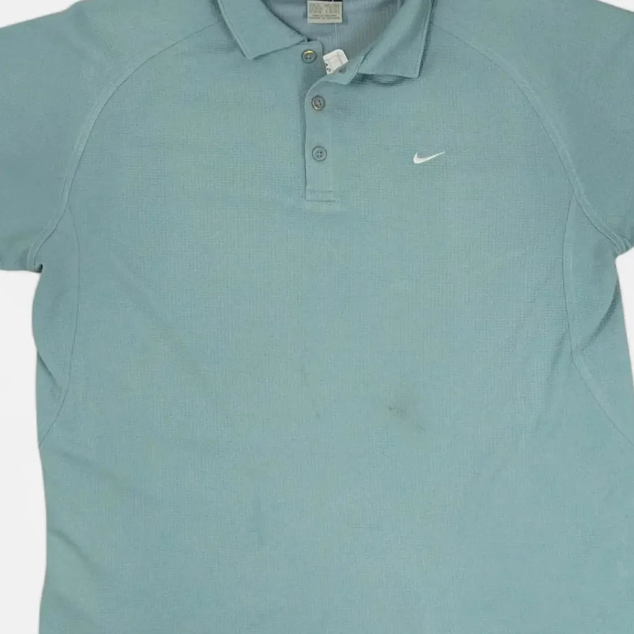 Vintage Nike Blue Polo Shirt (L)