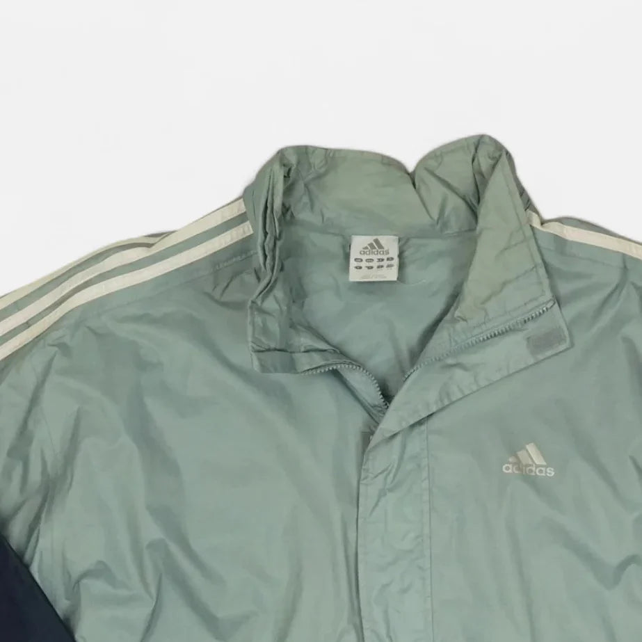 Vintage Adidas Blue Windbreaker (XXL)