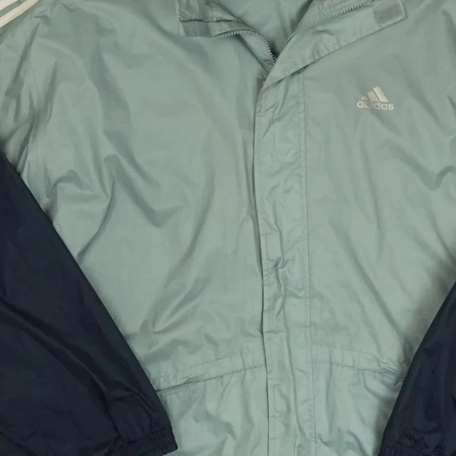 Vintage Adidas Blue Windbreaker (XXL)