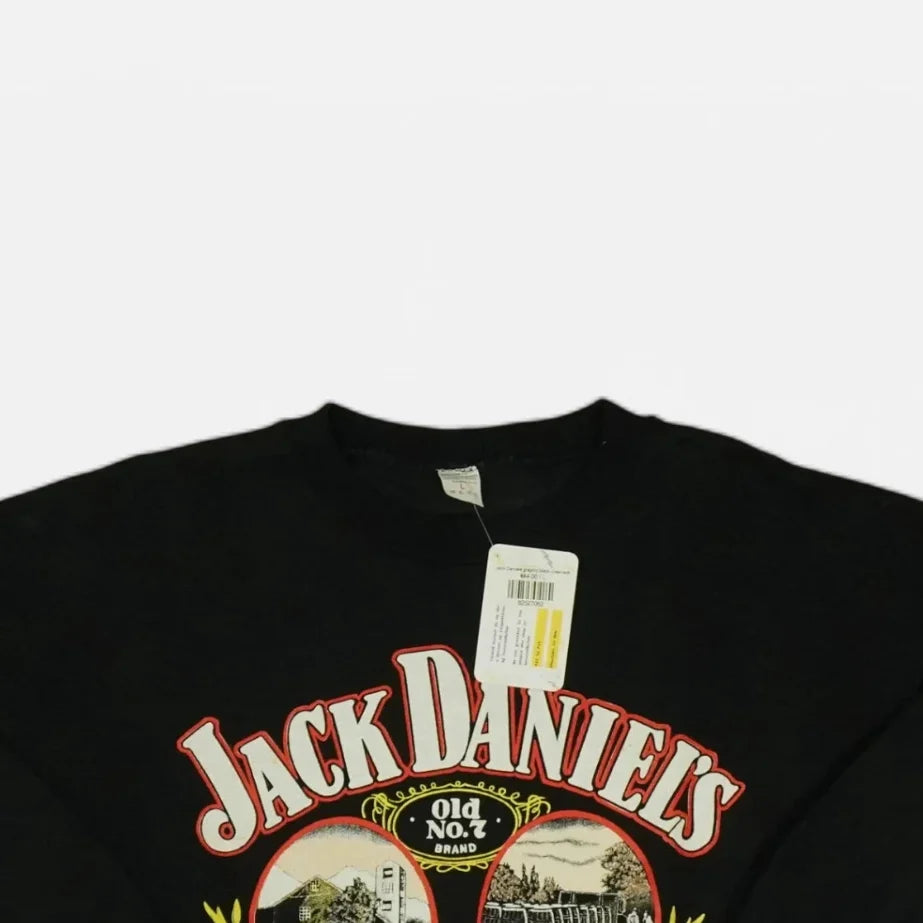 Vintage Jack Daniels Black Sweatshirt (M)