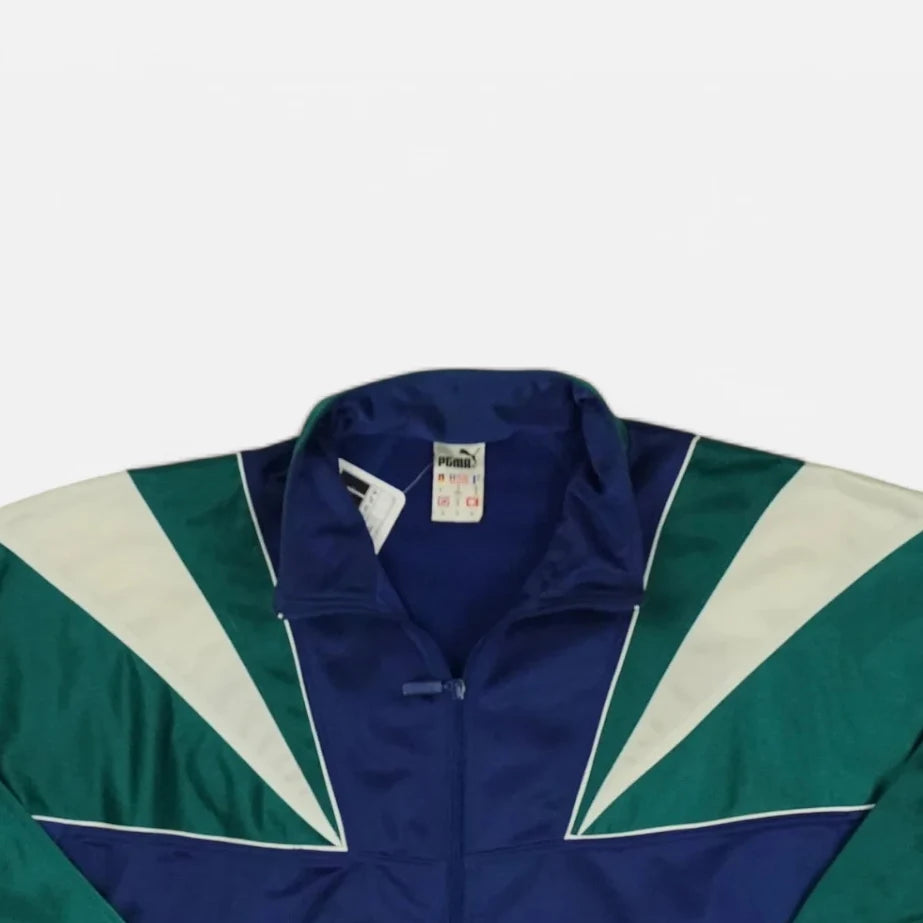 Vintage Puma Blue Trackjacket (M)