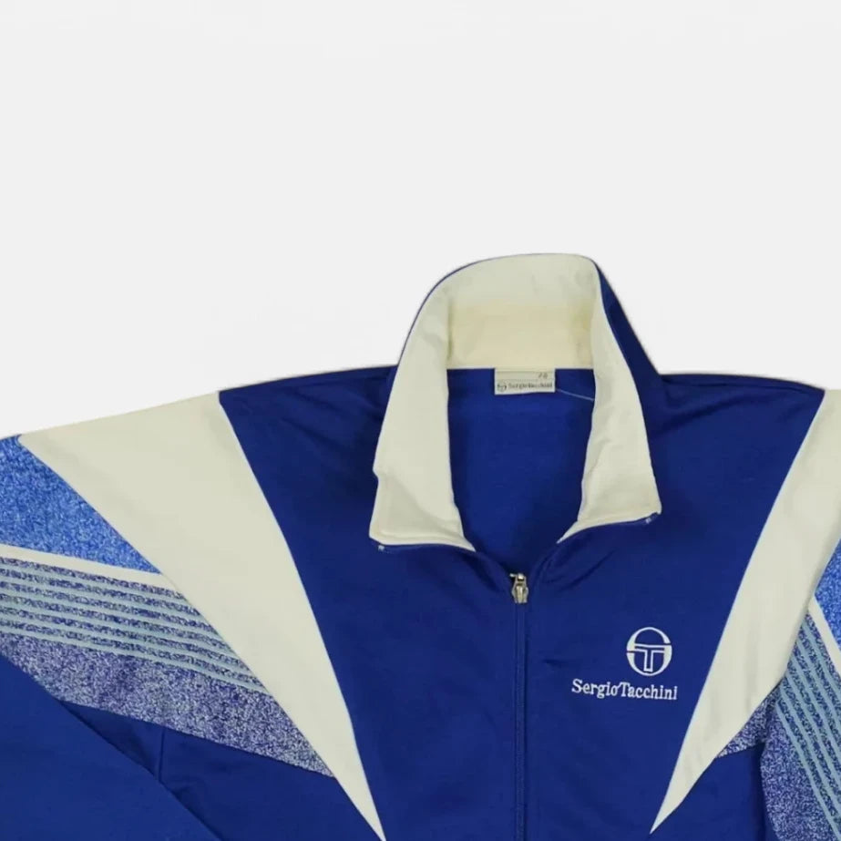 Vintage Sergio Tacchini Blue Trackjacket (S)