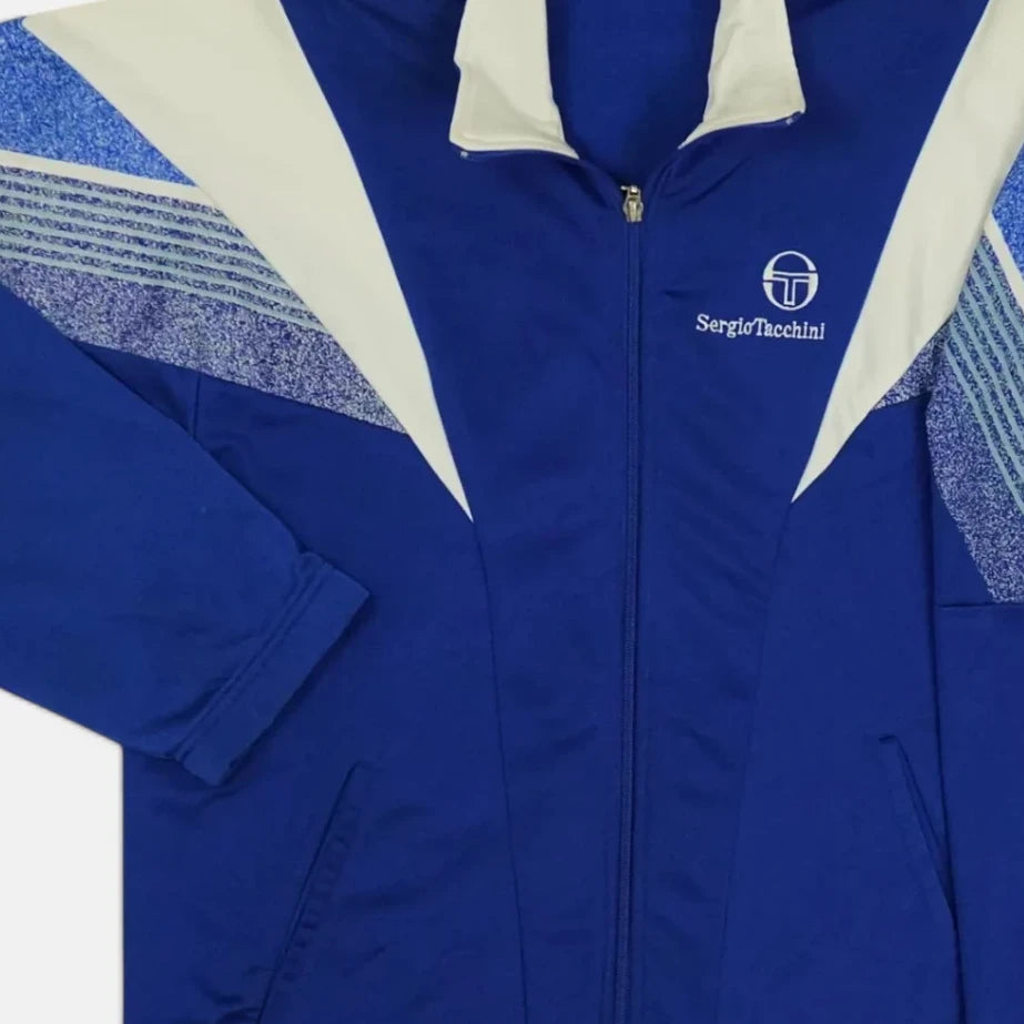 Vintage Sergio Tacchini Blue Trackjacket (S)