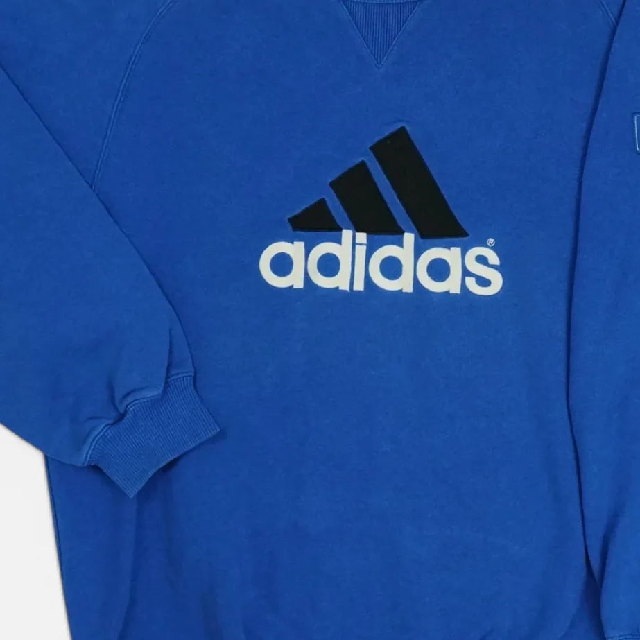 Vintage Adidas Blue Sweatshirt (L)