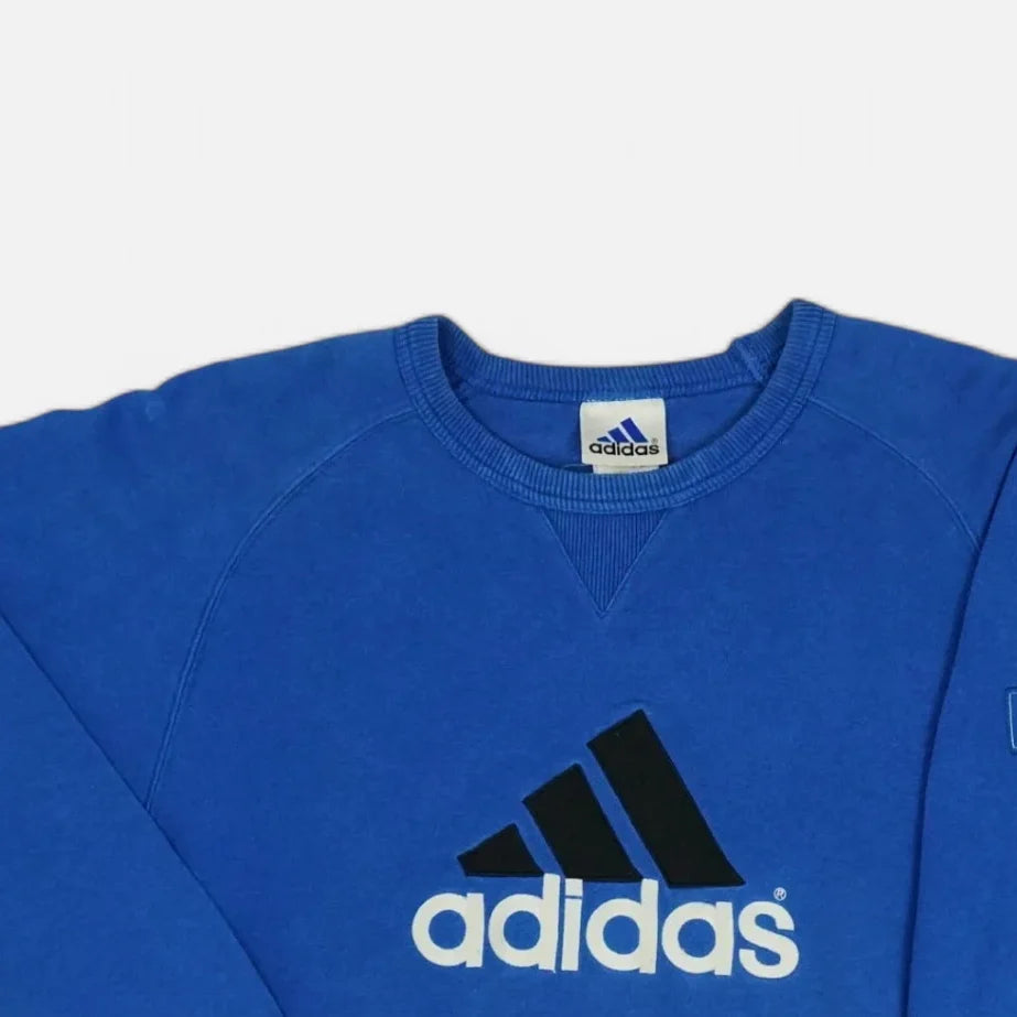 Vintage Adidas Blue Sweatshirt (L)