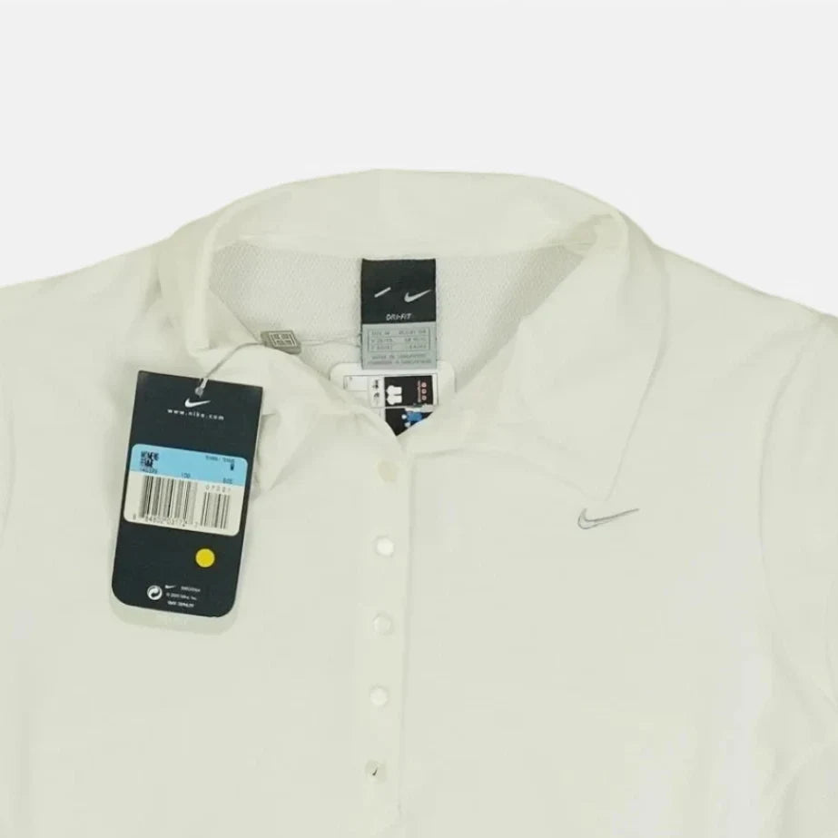 Vintage Nike White Tennis Polo Shirt Womans (M)