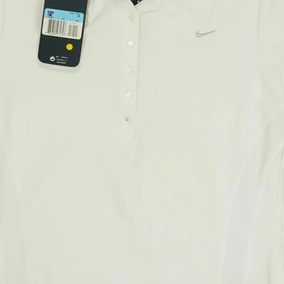 Vintage Nike White Tennis Polo Shirt Womans (M)