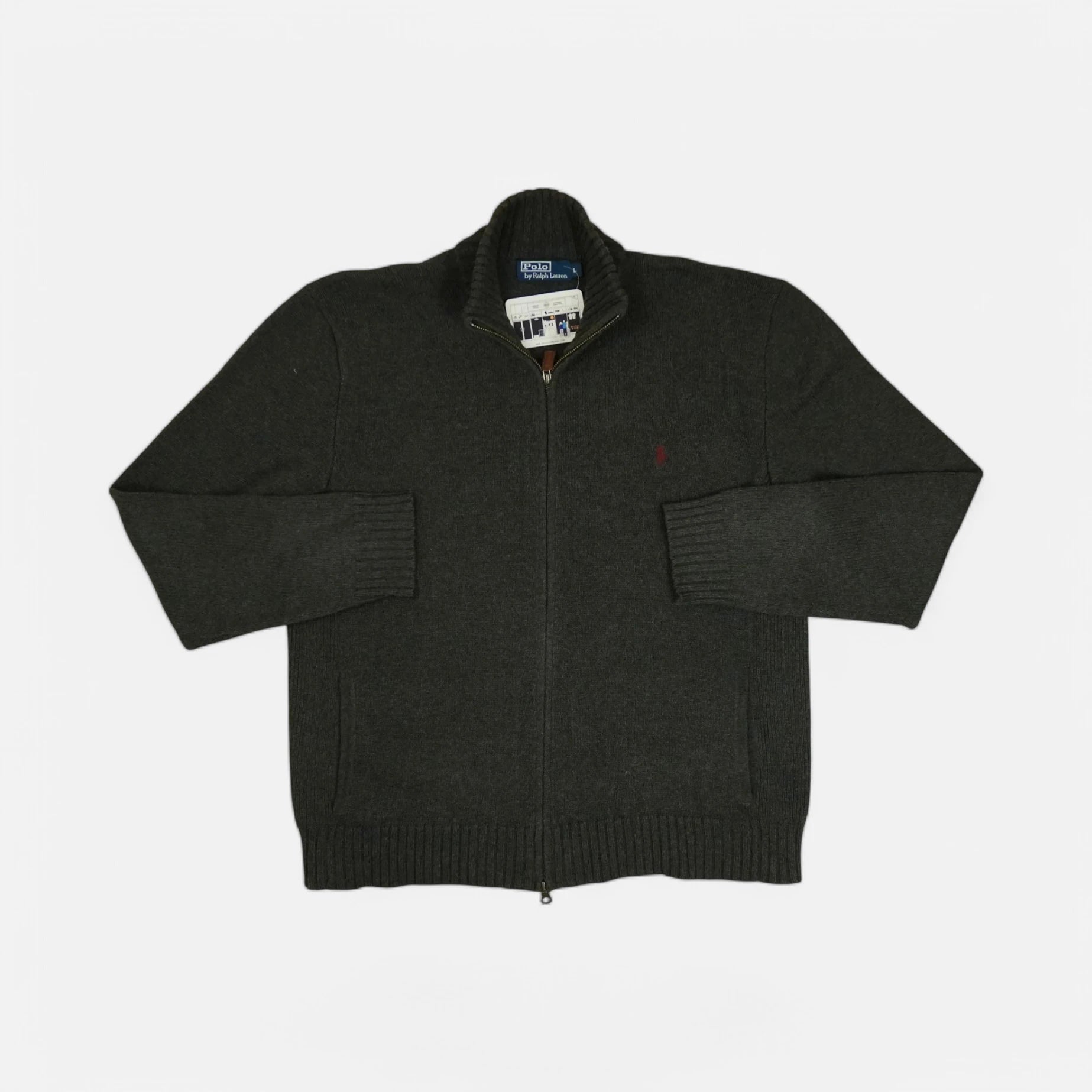 Vintage Polo Ralph Lauren Gray Cardigan (L)