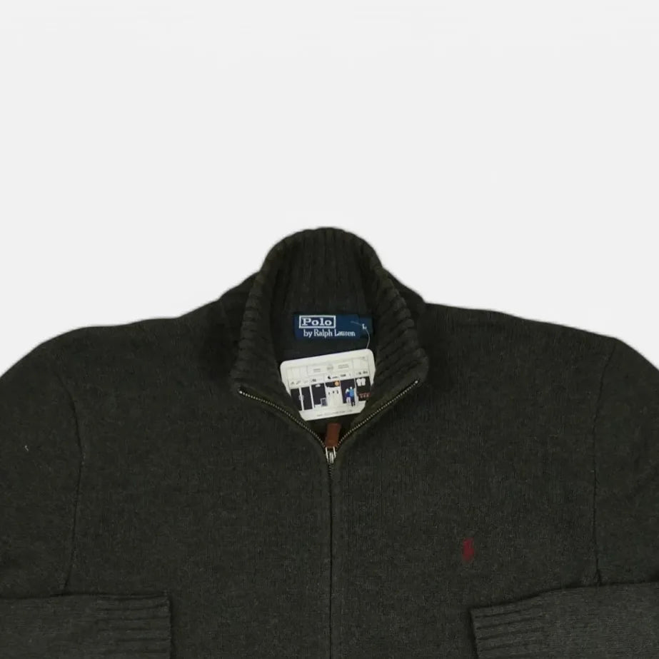 Vintage Polo Ralph Lauren Gray Cardigan (L)