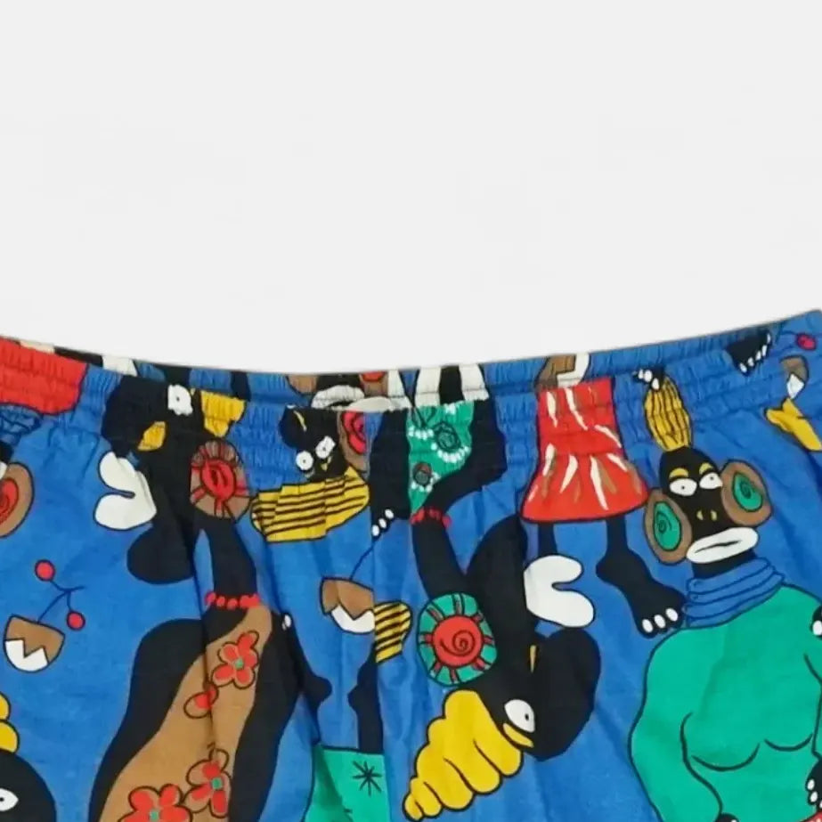 Vintage Funky Blue Shorts ( XS )