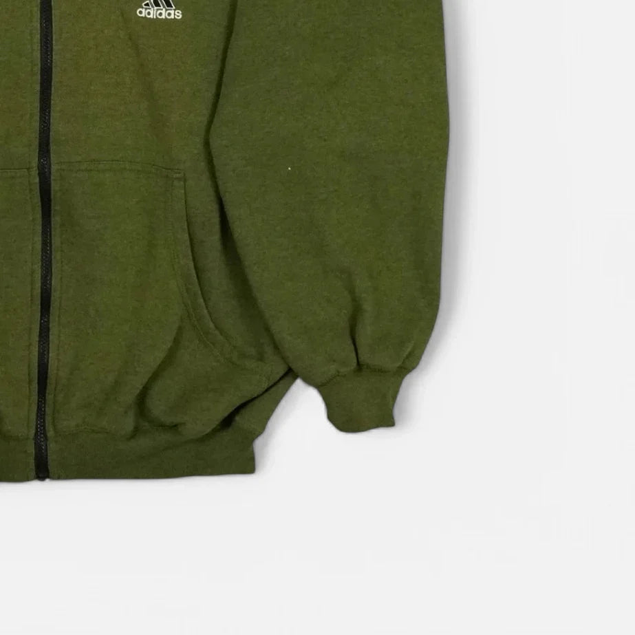 Vintage Adidas Green Hoodie (L)