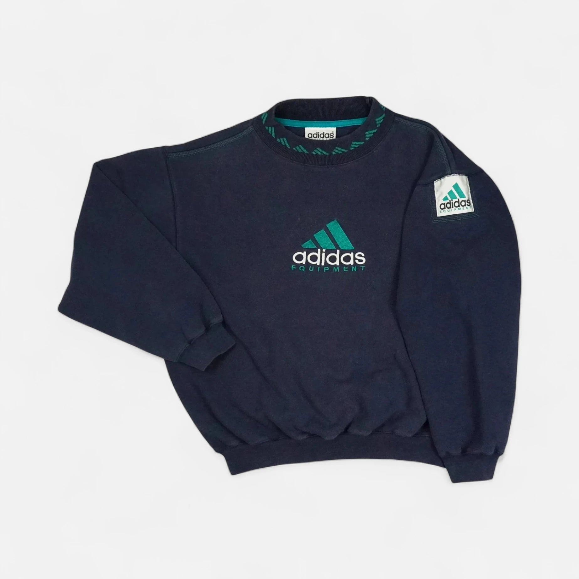 Vintage Adidas Equipment Blue Sweatshirt (S)