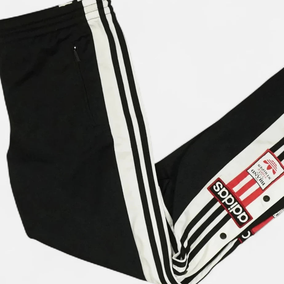 Vintage Adidas Black Trackpants (L)