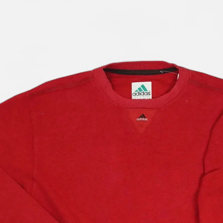 Vintage Adidas Red Sweatshirt (L)