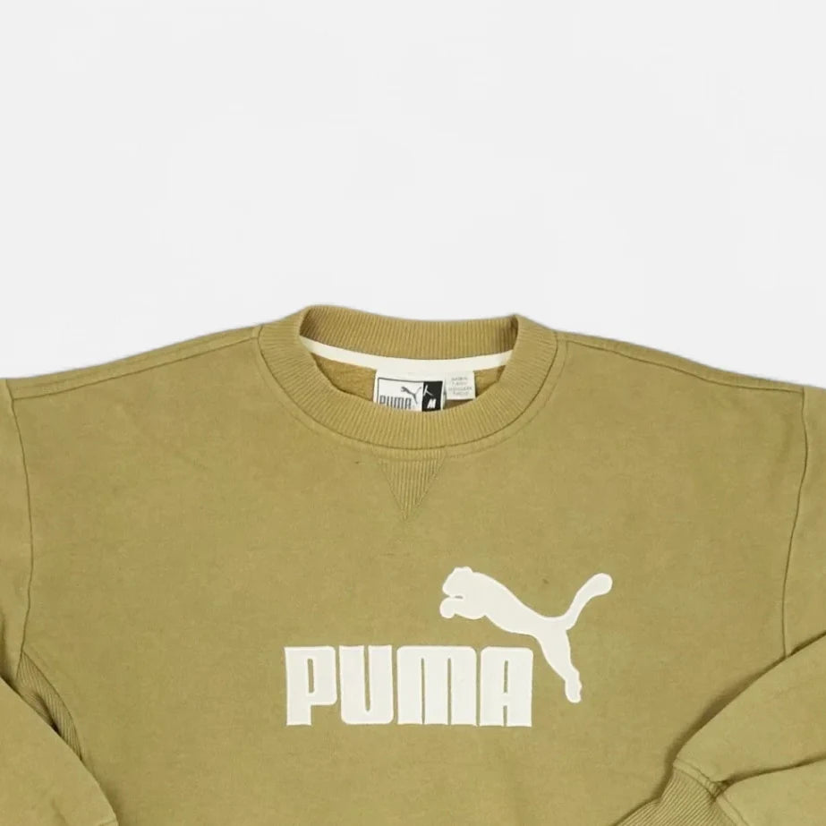Vintage Puma Beige Sweatshirt (M)