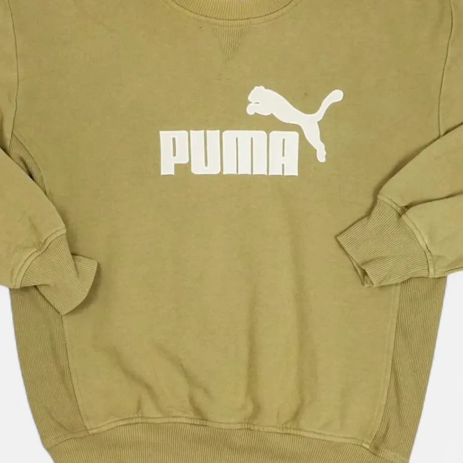Vintage Puma Beige Sweatshirt (M)