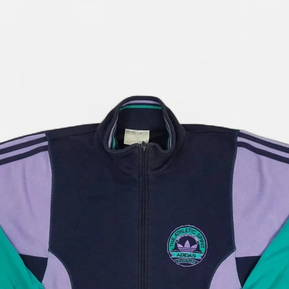 Vintage Adidas Purple Zip Up Fleece (XL)