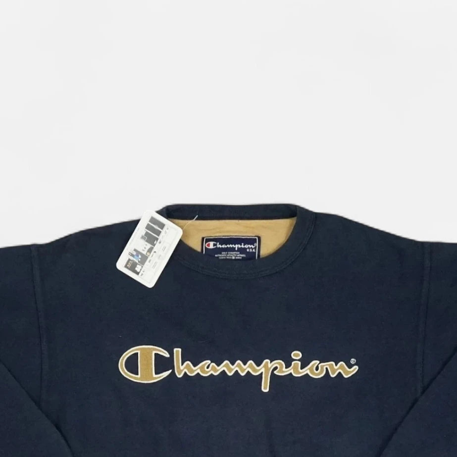 Vintage Champion Navy Sweatshirt (S)