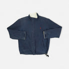 Vintage Ralph Lauren Blue And White Reversible Jacket (M)