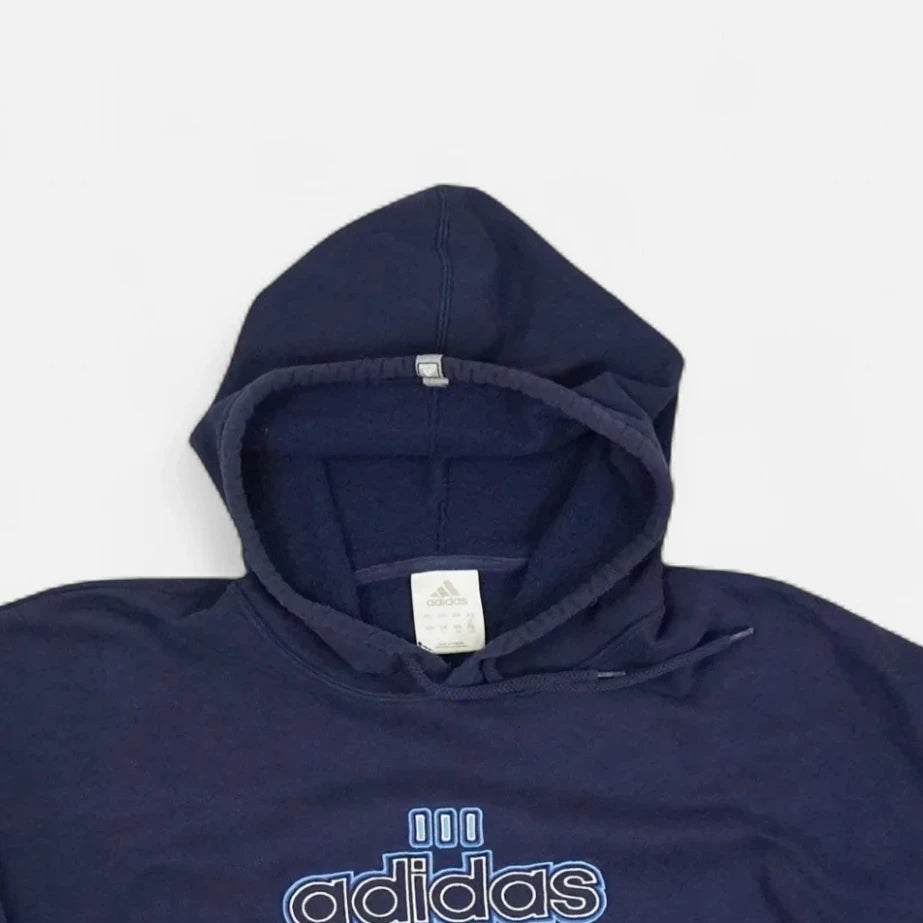 Vintage Adidas Navy Hoodie (L)