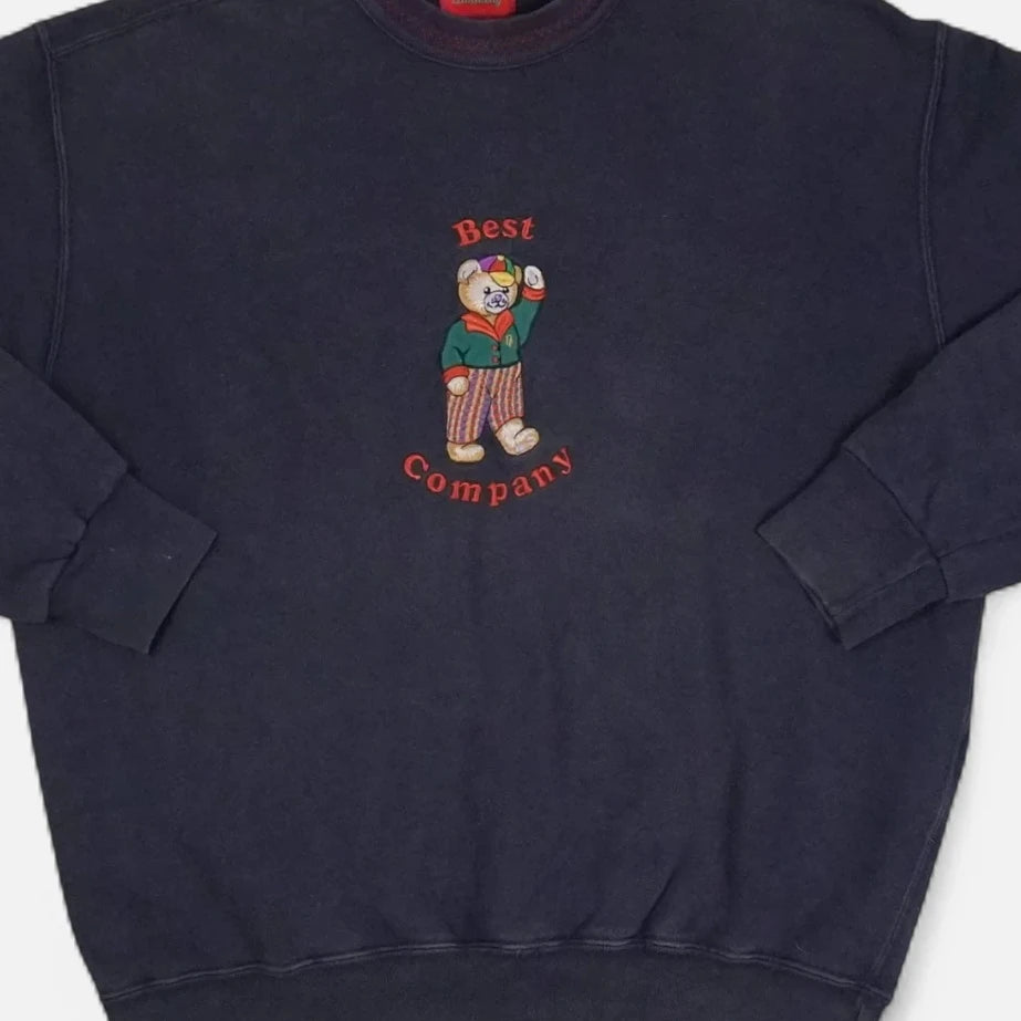 Vintage Best Company Navy Sweatshirt (M)