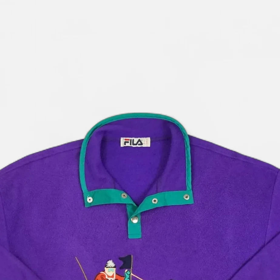 Vintage Fila Purple Sweatshirt (XL)