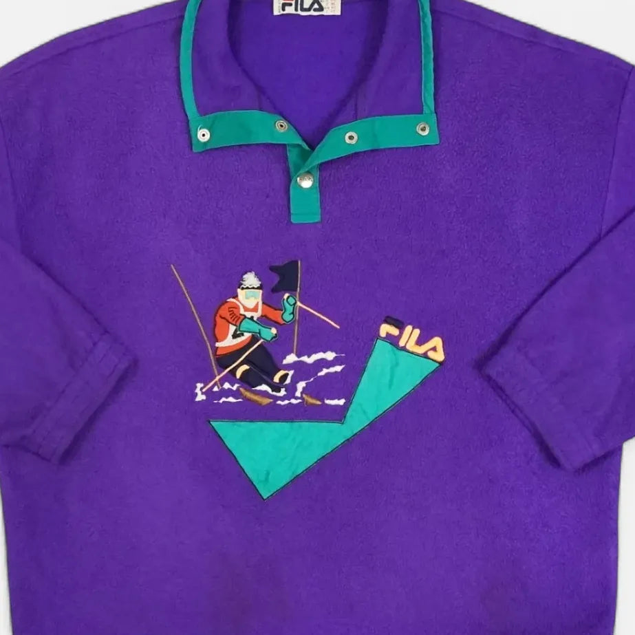 Vintage Fila Purple Sweatshirt (XL)