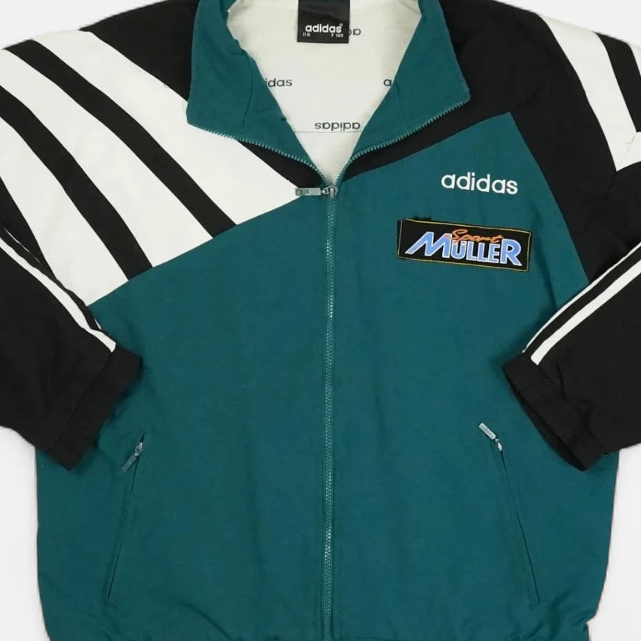 Vintage Adidas Green Trackjacket (L)