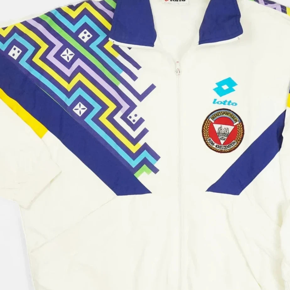 Vintage Lotto White Trackjacket (XL)