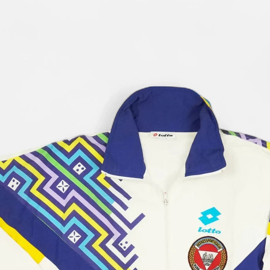 Vintage Lotto White Trackjacket (XL)
