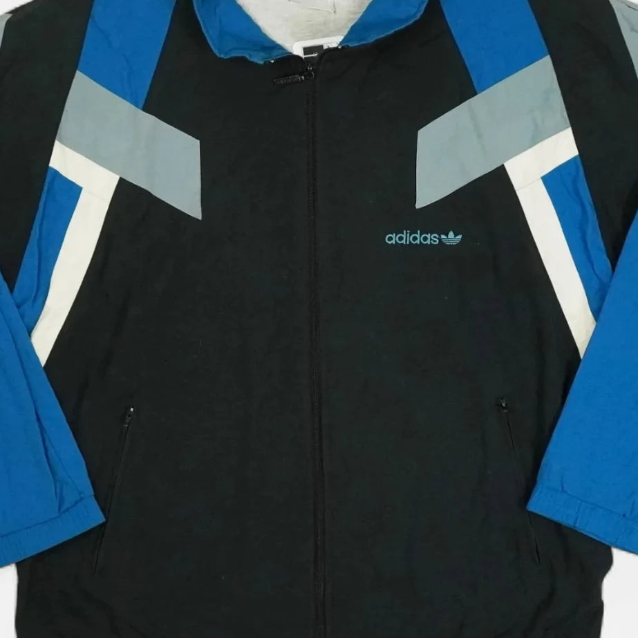 Vintage Adidas Black Trackjacket (XL)