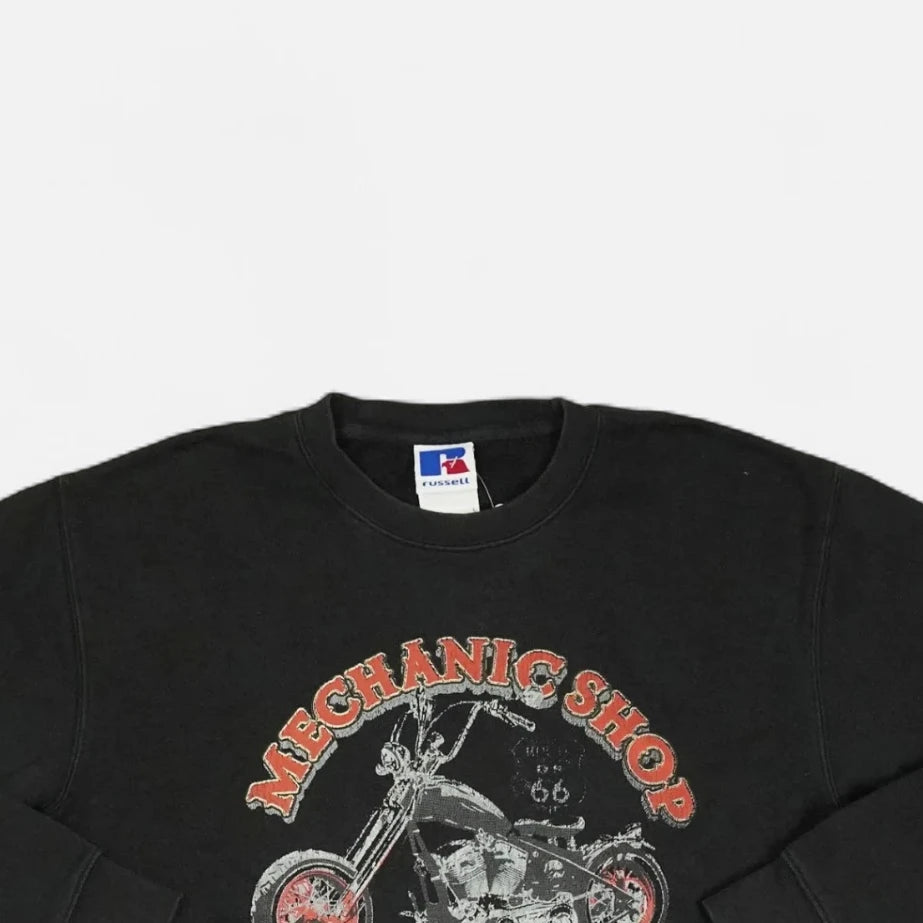 Vintage Russel Athletic Black Sweatshirt (L)