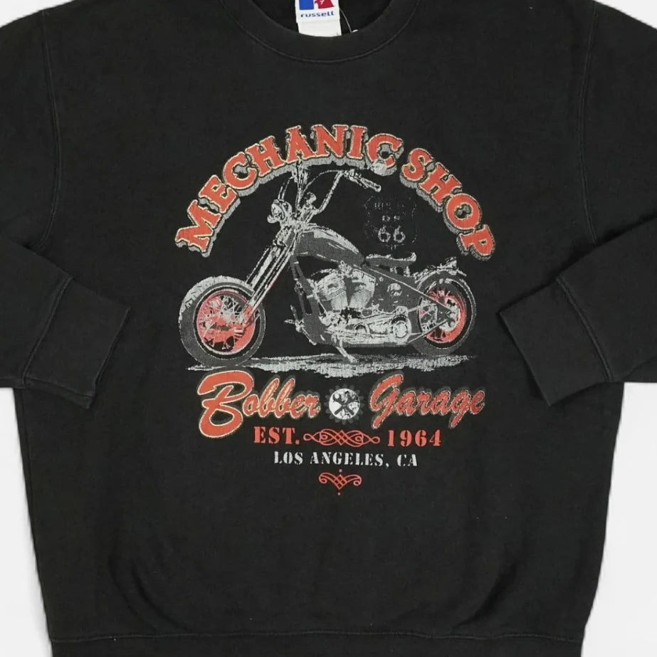 Vintage Russel Athletic Black Sweatshirt (L)