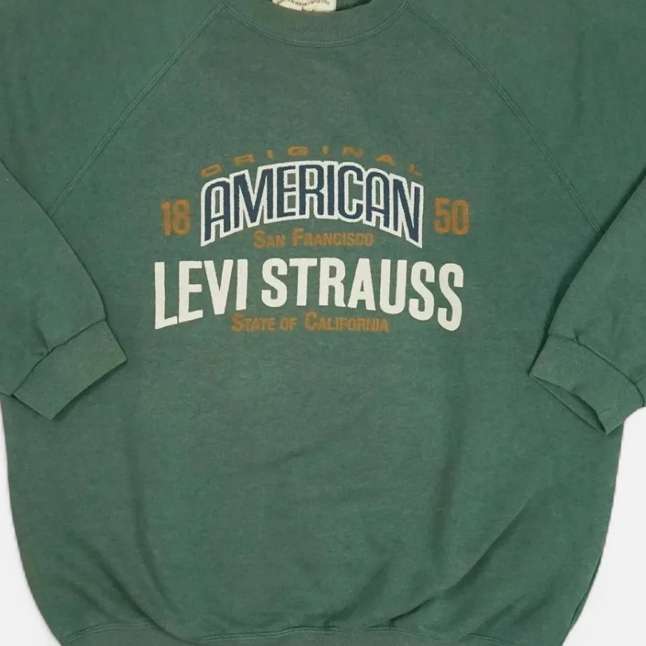 Vintage Levi Strauss Green Sweatshirt (L)