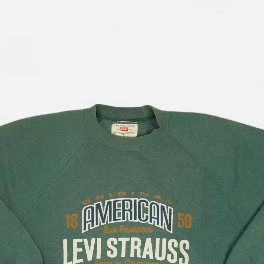 Vintage Levi Strauss Green Sweatshirt (L)